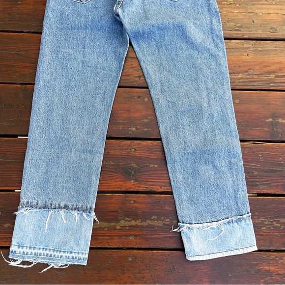 CURRENT ELLIOT FRAYED HEM HIGH RISE JEANS SIZE 26 - Picture 7 of 14